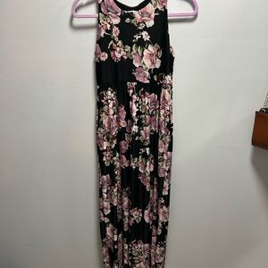 Floral Sleeveless Maxi Dress